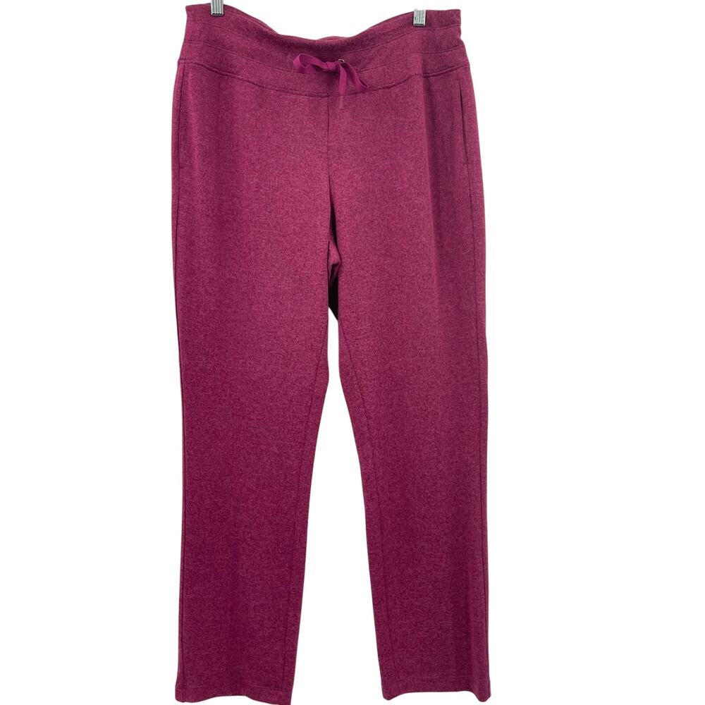 NWT Greg Norman Women's Fleece Pants, Jaclyn Knit, Sz. L Stretch Casual Leisure